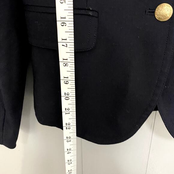 J. Crew Navy Original Schoolboy Wool Blend Preppy Classic Office Blazer 4 - Picture 6 of 9